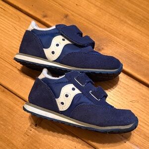 Saucony Jazz Kids Navy Blue Velcro Sneakers Toddler 9.5